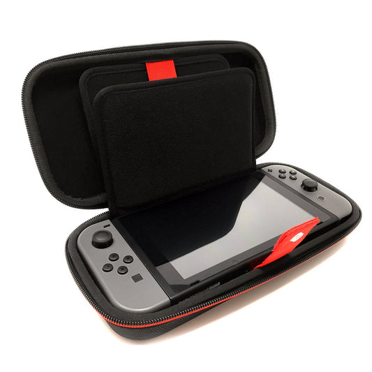 Premium Case Nylon Schutz Tasche für Nintendo Switch/OLED, Spiele und Zubehör von CAPCY